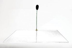 microfoni per altare base in cristallo acrilico ORION/gt